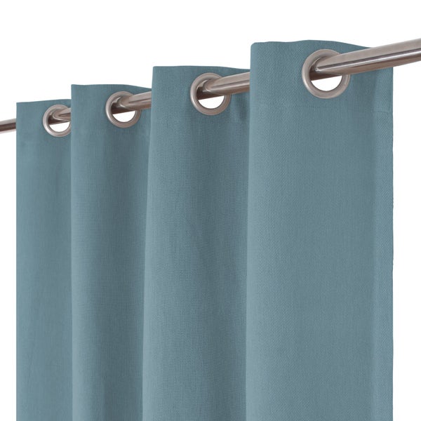 Rideau tamisant INSPIRE Kalpe 100% coton, 140 x 280 cm, aqua 2 bleu