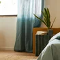 Rideau tamisant INSPIRE Kalpe 100% coton, 140 x 280 cm, aqua 2 bleu