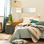 Rideau tamisant INSPIRE Kalpe 100% coton, 140 x 280 cm, aqua 2 bleu