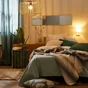 Rideau tamisant INSPIRE Kalpe 100% coton, 140 x 280 cm, aqua 2 bleu