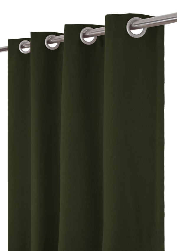 Rideau tamisant INSPIRE Kalpe 100% coton, 140 x 280 cm, forest 1 vert