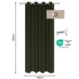 Rideau tamisant INSPIRE Kalpe 100% coton, 140 x 280 cm, forest 1 vert