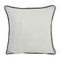 Coussin Kalpe, 100% coton, 45 x 45 cm, blanc, INSPIRE