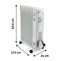Bain d'huile oil EQUATION 2000 W blanc