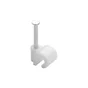 Lot de 100 attaches-fils, diamètre de 4 à 7 mm, L. 20 mm, blanc