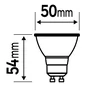 Ampoule led reflecteur gu10 2,5w=50w 450lm 100d 4000k classe a LEXMAN