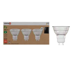 Ampoule led reflecteur gu10 2,5w=50w 450lm 100d 4000k classe a lot de 3 LEXMAN