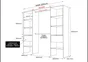 Kit dressing extensible Twin 2 effet chêne Blomberg H.200 x L.120 - 220 x P.45cm
