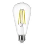 Ampoule led edison verre e27 4,9w=75w 1055lm claire 2700k classe a LEXMAN