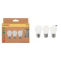 Ampoule led spherique e27 3,8w=60w 806lm depolie 2700k classe a lot de 3 LEXMAN
