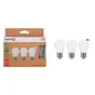 Ampoule led spherique e27 3,8w=60w 806lm depolie 4000k classe a lot de 3 LEXMAN