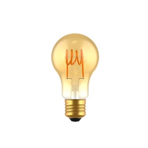 Ampoule led standard e27 4,5w=35w 400lm 2700k spirale ambre LEXMAN