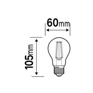 Ampoule led standard e27 3,8w=60w 806lm claire 4000k classe a lot de 3 LEXMAN