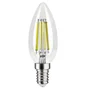 Ampoule led flamme lisse e14 2w=25w 255lm claire 2700k classe a LEXMAN
