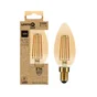 Ampoule led flamme e14 4w=40w 470lm 2700k ambre LEXMAN