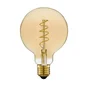 Ampoule led globe 95mm e27 3,7w=35w 420lm 2700k spirale ambre LEXMAN