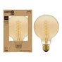 Ampoule led globe 95mm e27 7,3w=60w 806lm 2700k spirale v ambre LEXMAN