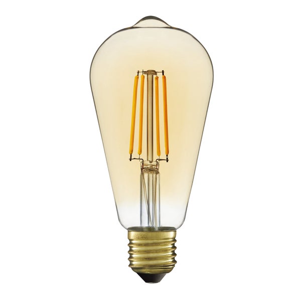 Ampoule led edison e27 60w 7,8w=806lm 2700k ambre LEXMAN