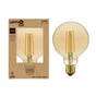 Ampoule led globe 95mm e27 7,8w=60w 806lm 2700k ambre LEXMAN