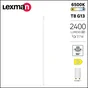 Tube led T8 G13 150cm 2400 lumens 21w=58w 6500k blanc froid LEXMAN