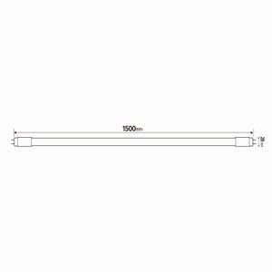 Tube led T8 G13 150cm 2400 lumens 21w=58w 6500k blanc froid LEXMAN