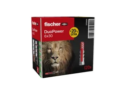Lot de 120 chevilles FISCHER DuoPower 6 mm x 30 mm 570409