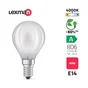 Ampoule led sphérique E14 3,8w=60w 806lm dépolie 4000k classe A LEXMAN