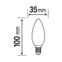 Ampoule led à filament E14, 470lm = 40W, LEXMAN