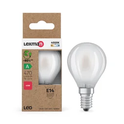 Ampoule led à filament E14, 470lm = 40W, LEXMAN