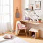 Lampe bureau ennis e27 h55 metal blanc inspire