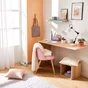 Lampe bureau ennis e27 h55 metal blanc inspire