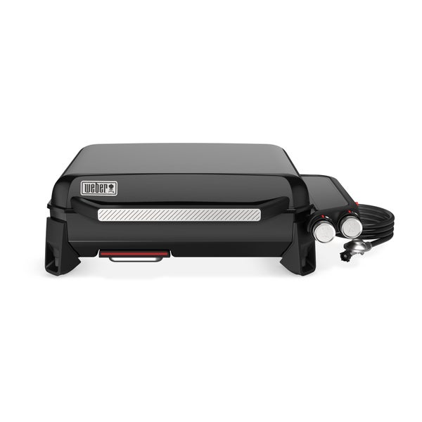 Plancha gaz en acier émaillé Weber 56 cm, 2 brûleurs, puissance 4.68 kW