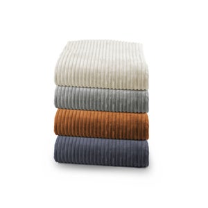 Plaid Lena, taupe trench 5 l.130 x L.170 cm INSPIRE 