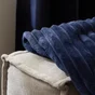Plaid Lena, bleu l.130 x L.170 cm INSPIRE