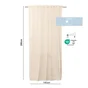 Voilage INSPIRE Teo, 140 x 280 cm, naturel ruban galon fronceur