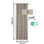 Rideau occultant INSPIRE Totana, 140 x 280 cm, moon 5 gris clair