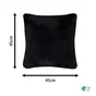 Coussin INSPIRE Swanny, 45 x 45 cm, noir