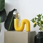 Lampe à poser POP S E27 céramique jaune