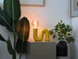 Lampe à poser POP S E27 céramique jaune