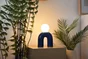 Lampe Pop U, céramique, bleu, G9