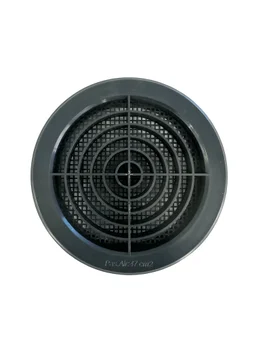 Grilles d'aeration abs verni, L.14.7 x l.14.7 cm Diam.12.5 cm