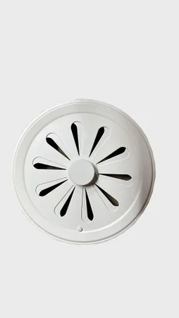 Grilles d'aeration aluminium vernis, L.8 x l.12 cm Diam.12 cm