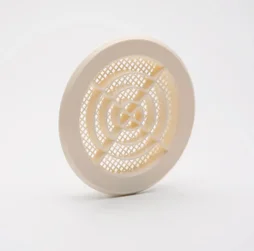 Grilles d'aeration abs verni, L.12.1 x l.12.1 cm Diam.10 cm