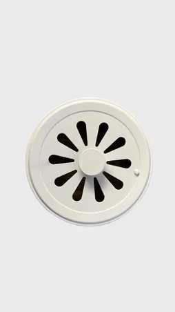 Grilles d'aeration aluminium vernis, L.8 x l.10 cm Diam.10 cm