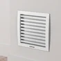 Grille d'aeration aluminium vernis, L.17 x l.17 cm
