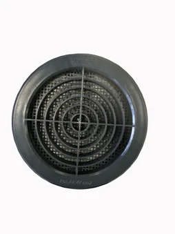 Grilles d'aeration abs verni, L.12.1 x l.12.1 cm Diam.10 cm