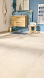 Carrelage sol intérieur effet pierre beige Roller l.60.4 x L.60.4 cm