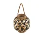 Lanterne bamboo natural black d25h26