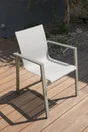 Fauteuil de jardin en aluminium, DCB GARDEN Miami, kaki