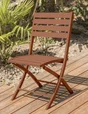 Chaise de jardin en aluminium, DCB GARDEN Marius, rouge